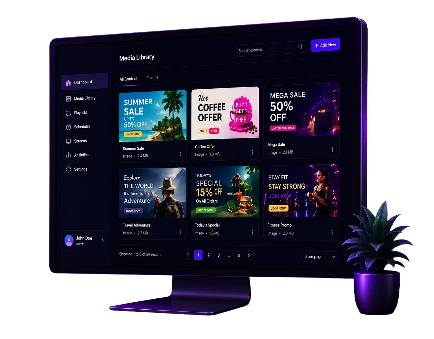 Media Library Dashboard